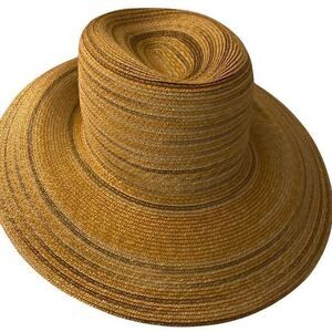 Liz Claiborne Sun Hat - OSFM tan , gold , brown